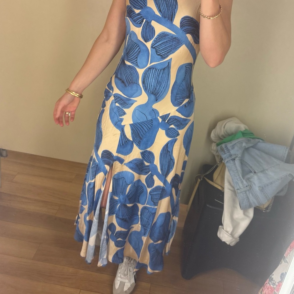 Corey Lynn Calter Satin Floral Dress - Picture 5 of 6